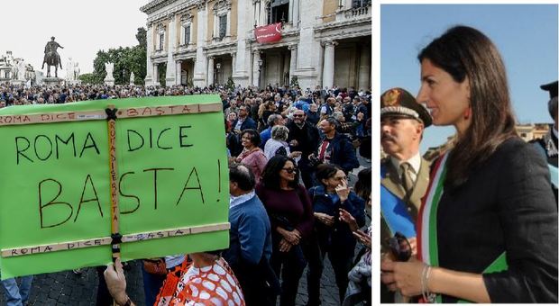 Raggi e le accuse della piazza: «Non mollo, Salvini rispetti i patti»