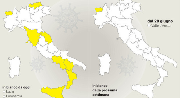 Covid, da lunedì oltre 40 milioni di italiani in zona bianca: anche Roma e Milano, cosa cambia