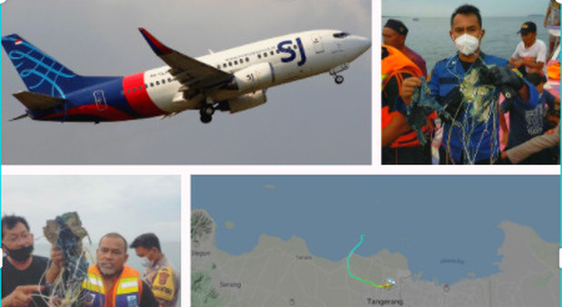 Aereo di linea scompare nel mare di Giava con 62 persone: il Boeing 737 era decollato da Giacarta, trovati rottami. Il pilota non ha lanciato il mayday