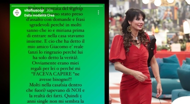 GF Vip, Miriana Trevisan parla l'ex Vito Fiusco: «Urtis ha detto la verità, altro che cinque anni single»
