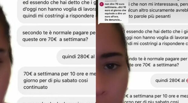 Napoli, 10 ore di lavoro al giorno per 280 euro al mese: la denuncia della ragazza su TikTok