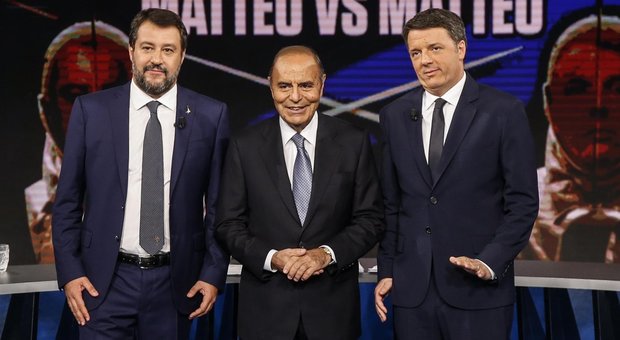 Renzi-Salvini in tv, Bruno Vespa: «Non è stato un duello. Ognuno giocava la propria partita». Picchi da 4 milioni di spettatori