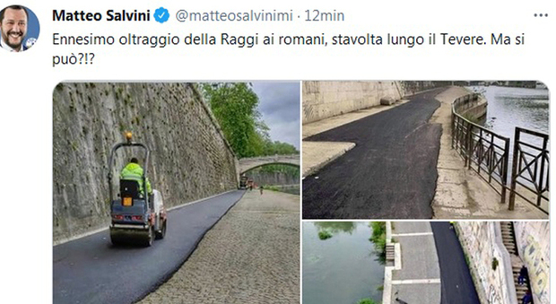 Il tweet di Matteo Salvini