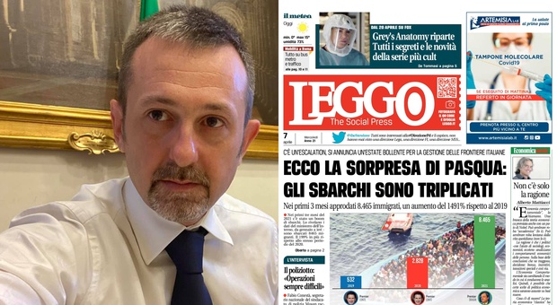 Migranti, Delmastro (FdI) sull'articolo di Leggo: «Italiani chiusi in casa e clandestini liberi di sbarcare»