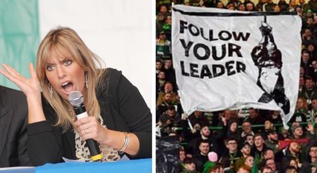 Alessandra Mussolini, la «ducefobia» deve essere un reato: la proposta dopo lo striscione in Celtic-Lazio