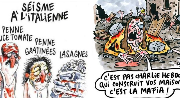 Charlie Hebdo, vignetta su morti del terremoto