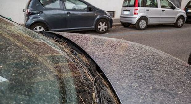 Roma, lo scirocco porta la sabbia del Sahara: auto ricoperte di polvere