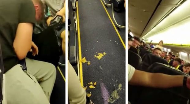 Volo Ryanair da incubo: 70 passeggeri ubriachi urlano e vomitano per tre ore nell'aereo