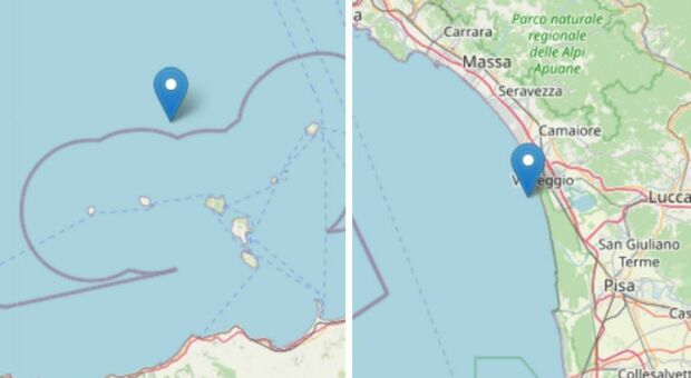 Terremoto di magnitudo 3.6 alle Eolie. Scossa 2.5 a Massa Carrara