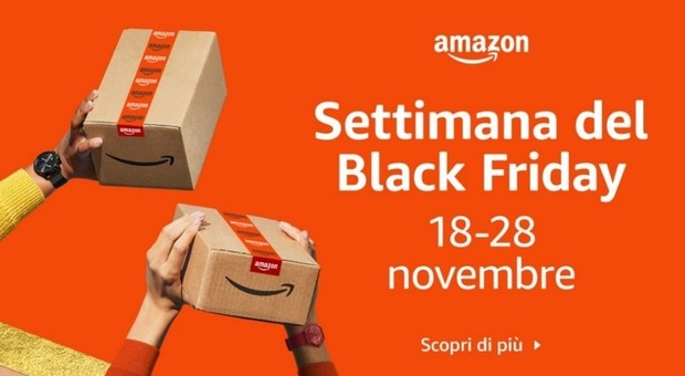Amazon, settimana del Black Friday dal 18 al 28 novembre: ecco le offerte imperdibili