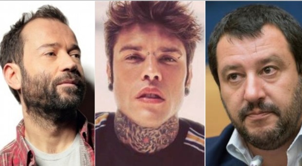 Salvini su Fabio Volo e Fedez: «Due milionari di sinistra, mentre loro facevano soldi io combattevo la mafia a colpi di ruspa»