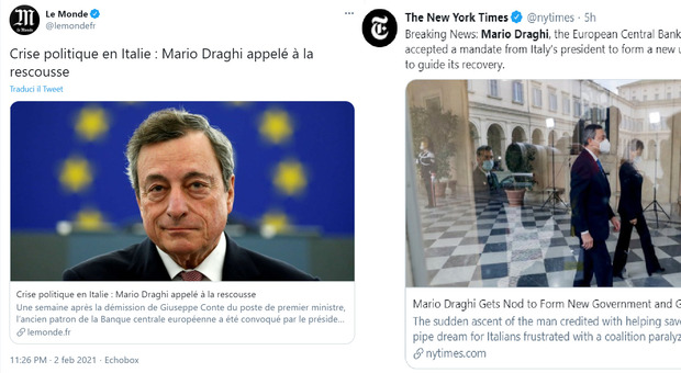 Mario Draghi, la stampa estera: «Un sogno per molti italiani frustrati». «Ma avrà il sostegno necessario?»