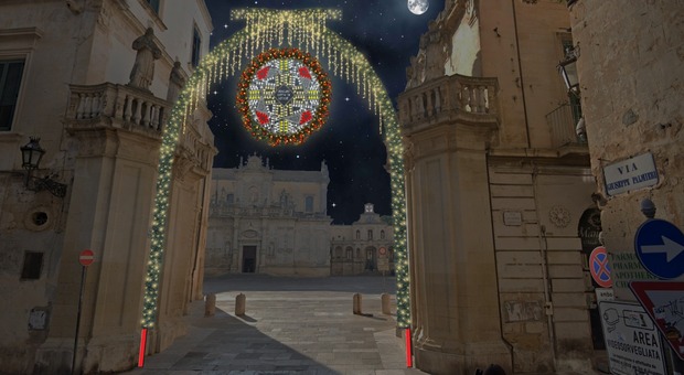 Gli addobbi natalizi a Lecce