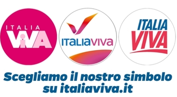 Italia Viva, Matteo Renzi lancia tre loghi: «Votate on line e scegliete. Alleanza con i 5S? No»