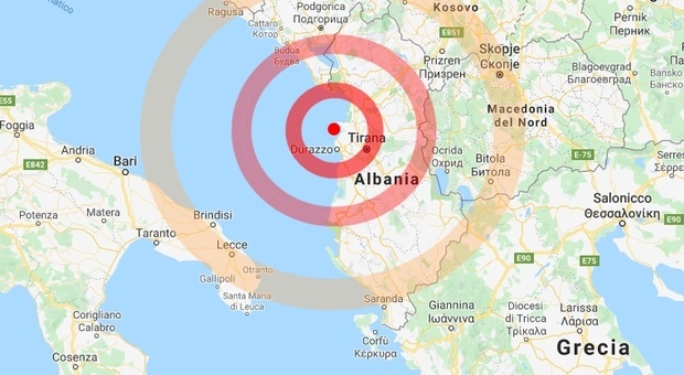 Terremoto in Albania, la scossa avvertita anche nel Salento