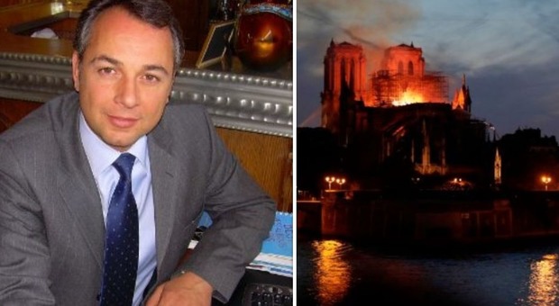 Incendio a Notre-Dame, il complottista: «È l'11/9 francese, ma diranno che è un incidente»