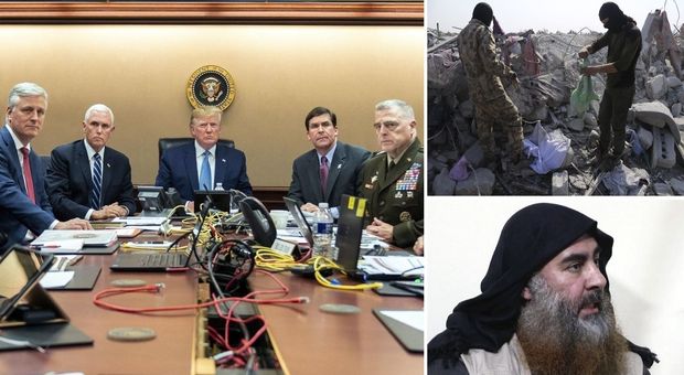 Al Baghdadi morto in un raid Usa in Siria, Trump: si è fatto esplodere con tre figli. Ucciso anche il braccio destro