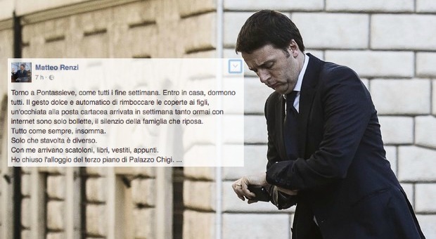 Matteo Renzi, il post su Fb dopo le dimissioni