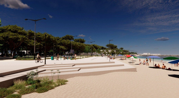 Progetto di spiaggia a San Cataldo