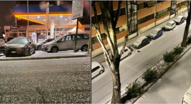 Neve a Roma, i social impazziscono: «Poca, ma è arrivata». Strade imbiancate, ecco dove