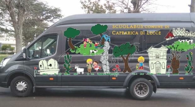 Caprarica, un nuovo scuolabus per i bambini delle elementari