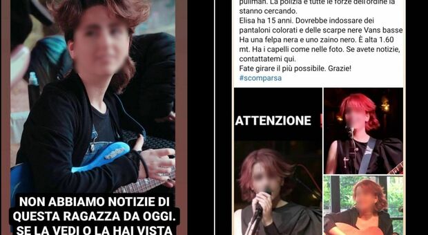 Elisa, 15 anni, scomparsa a Roma: ritrovata dopo oltre 24 ore