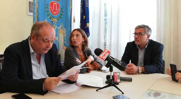 Riccardo Rossi e Roberta Lopalco in conferenza stampa
