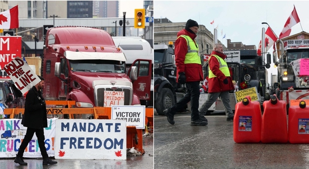 Canada, la protesta dei camionisti no vax paralizza gli Usa. Toyota e Ford chiudono le fabbriche: danni da 300 milioni di dollari al giorno