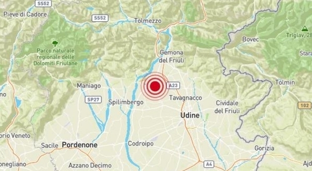 Terremoto, scossa tra Udine e Pordenone avvertita chiaramente dalla popolazione