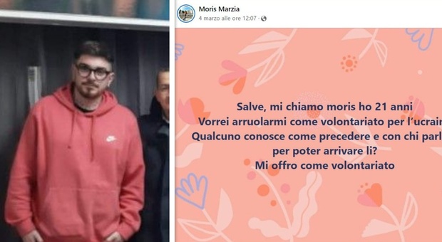 «Voglio arruolarmi in Ucraina»: 21enne italiano sommerso di insulti dopo un post su Facebook