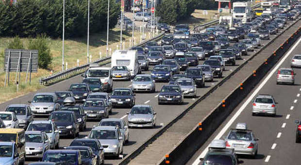 Traffico intenso sulle autostrade italiane