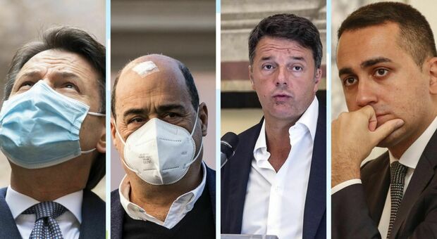Crisi governo, ecco le strategie di Giuseppe Conte, Matteo Renzi, Nicola Zingaretti e Luigi Di Maio