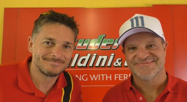 Giancarlo Fisichella e Rubens Barrichello (foto Scuderia Baldini&Co.)