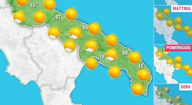 Meteo, in Puglia arriva il grande caldo: temperature estive nel weekend