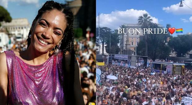 Elodie madrina del Roma Pride 2022: canta dal carro arrivato al Colosseo