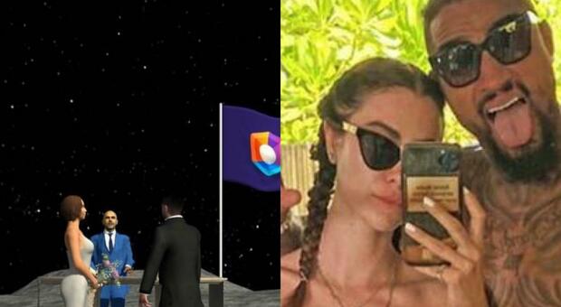 Boateng e Valentina Fradegrada si sposano nel metaverso: «Un matrimonio spaziale»
