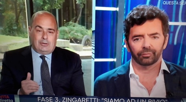 Nicola Zingaretti alla Vita in Diretta: «Le mascherine sono fondamentali? Chi non le usa è un irresponsabile»