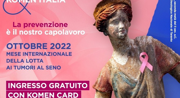 Tumore al seno, chi dona entra gratis al museo MarTa di Taranto