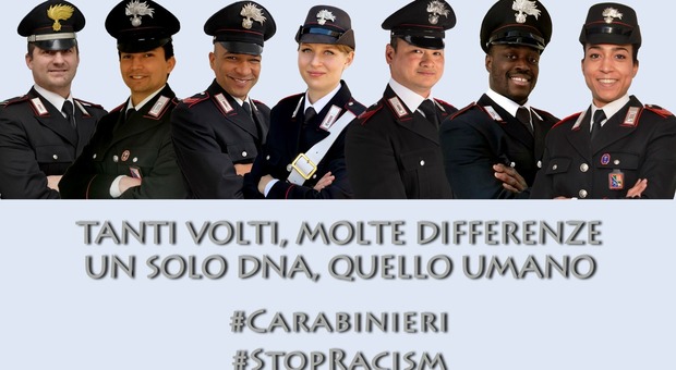 Messaggio social dei Carabinieri nella Giornata internazionale per l'eliminazione della discriminazione razziale