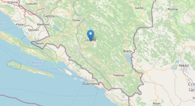 Terremoto magnitudo 5.1 in Bosnia