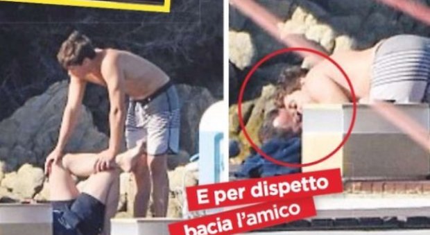 Luigi Berlusconi bacia l'amico sulle labbra a Villa Certosa
