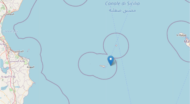 Terremoto a Lampedusa e Linosa: scossa magnitudo 3.6 Foto Ignv