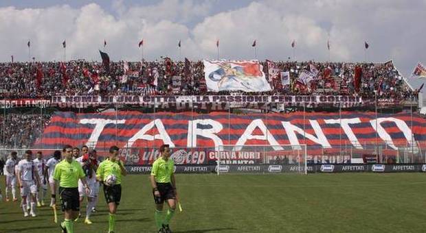 Nella foto lo Iacovone per la partita Taranto-Potenza