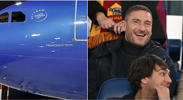 Ita gli dedica il nuovo Airbus 330 a Totti: il nome dell'ex capitano della Roma sulla livrea azzurra