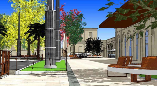Lecce, una piazza giardino davanti alla stazione: svelato il nuovo progetto