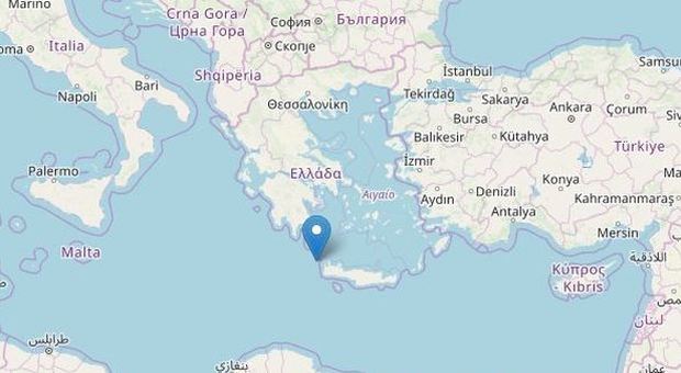 Terremoto in Grecia, scossa di magnitudo 6.0 al largo dell'isola di Creta: avvertita anche in Puglia