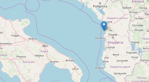 Terremoto, alle 15.46 ancora un'altra scossa lungo la costa albanese settentrionale. Trema anche il Salento