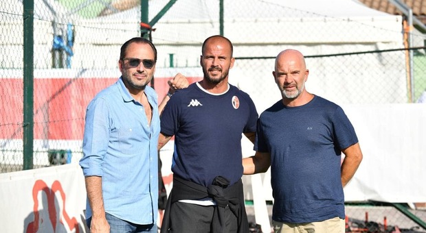Da sinistra, il presidente Luigi De Laurentiis, il direttore sportivo Ciro Polito e Federico Giampaolo