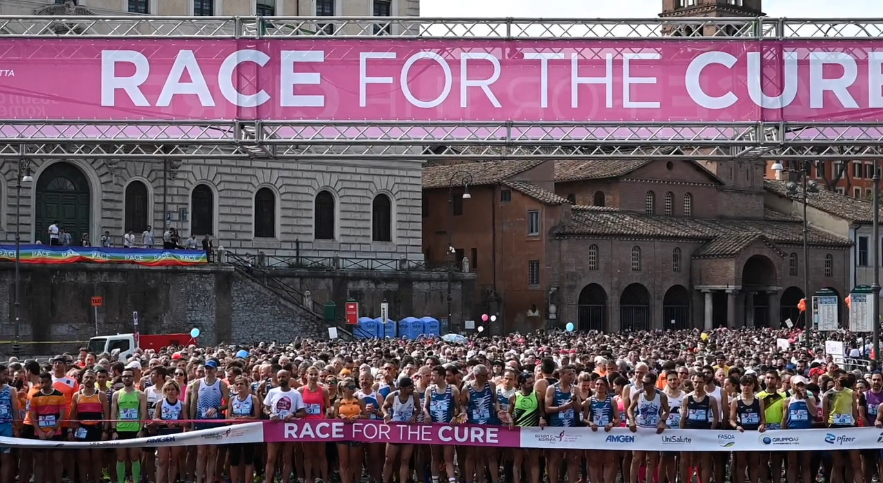 In migliaia per il ritorno della Race for the cure: Roma in rosa contro il tumore al seno